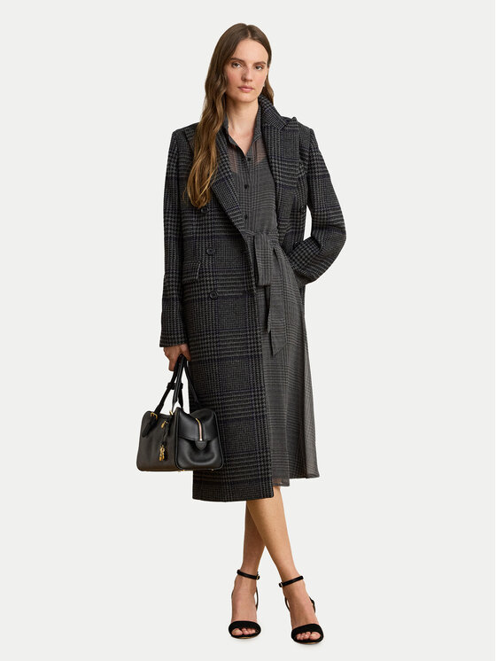 LAUREN RALPH LAUREN LAUREN RALPH LAUREN Srajčna obleka 200B33077001 Temno siva Regular Fit