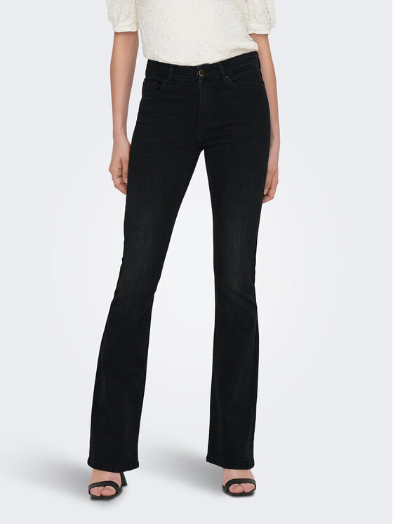 ONLY ONLY Jeansy 15286686 Černá Flared Fit