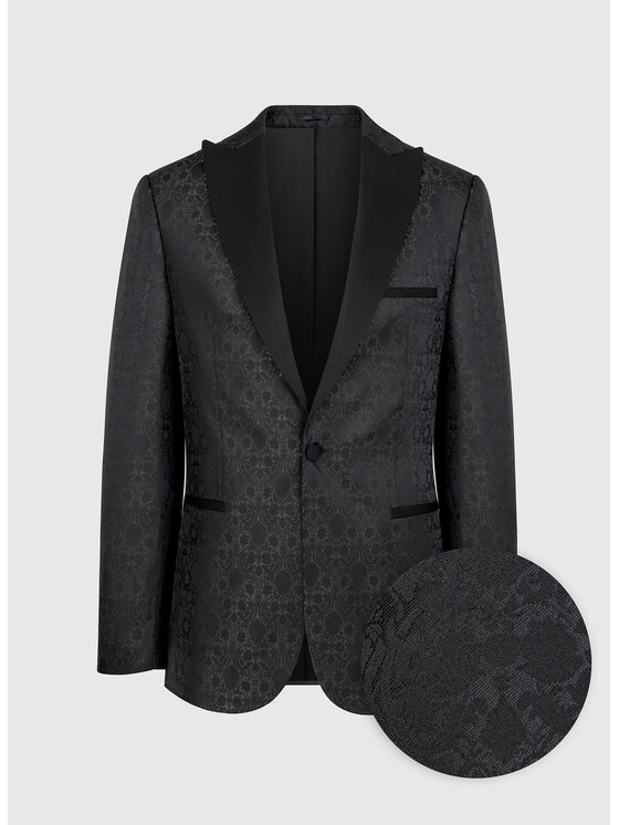 Pako Lorente Pako Lorente Marynarka P24WF-3S-007 Czarny Slim Fit