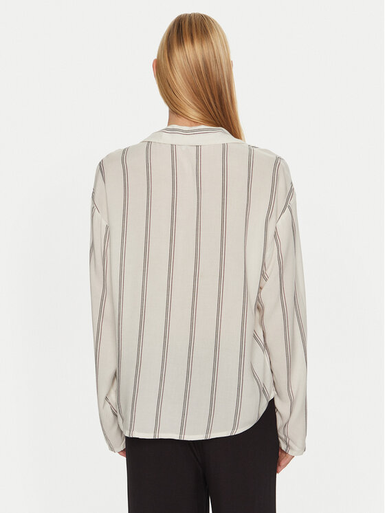 Tommy Hilfiger Tommy Hilfiger Koszulka piżamowa UW0UW05614 Écru Relaxed Fit