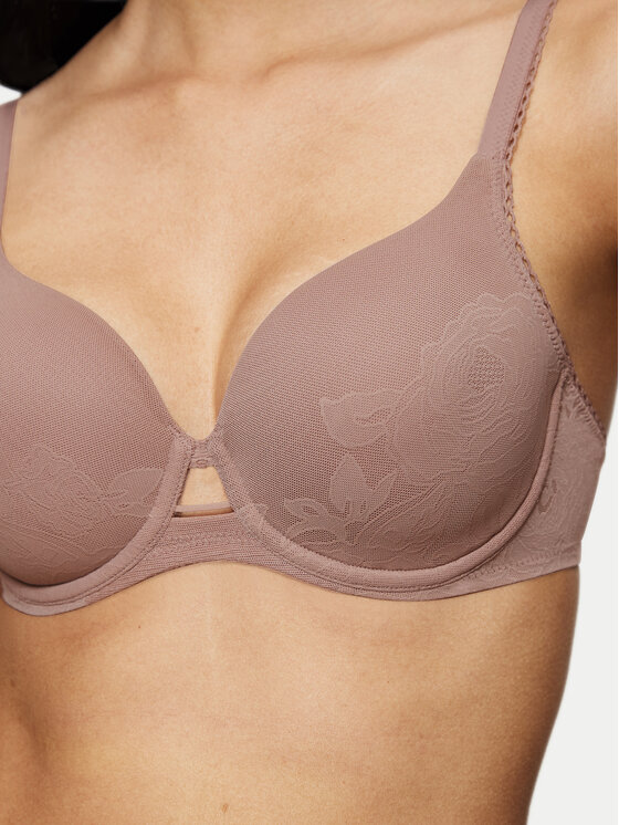 Triumph Triumph Biustonosz z fiszbiną Wild Rose Sensation 10205990 Brązowy