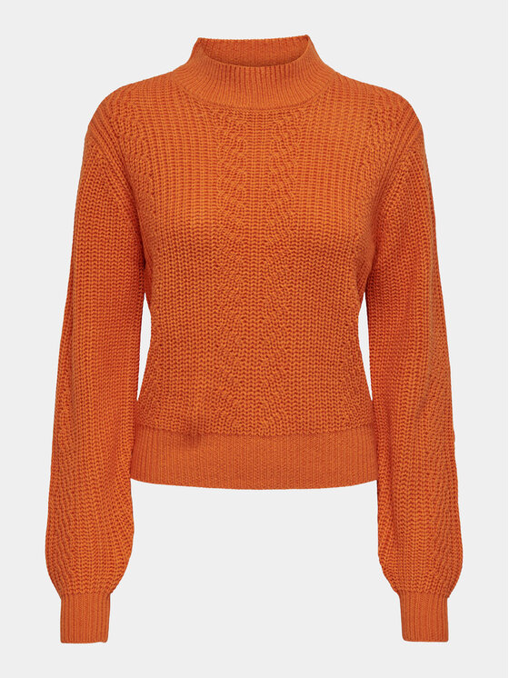 JDY JDY Krekls ar augstu apkakli Justy 15305467 Oranžs Regular Fit