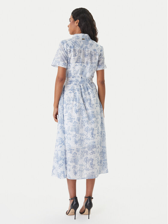 Barbour Barbour Hemdkleid LDR0979BL28 Blau Regular Fit