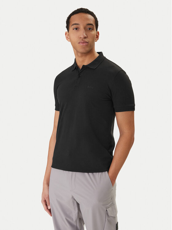 BOSS BOSS Polo marškinėliai Pio 1 50554574 Juoda Regular Fit
