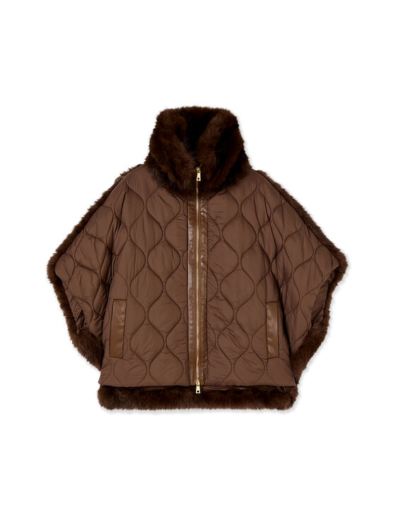 Motivi Motivi Futro 8016W000086N022 Brązowy Over Fit
