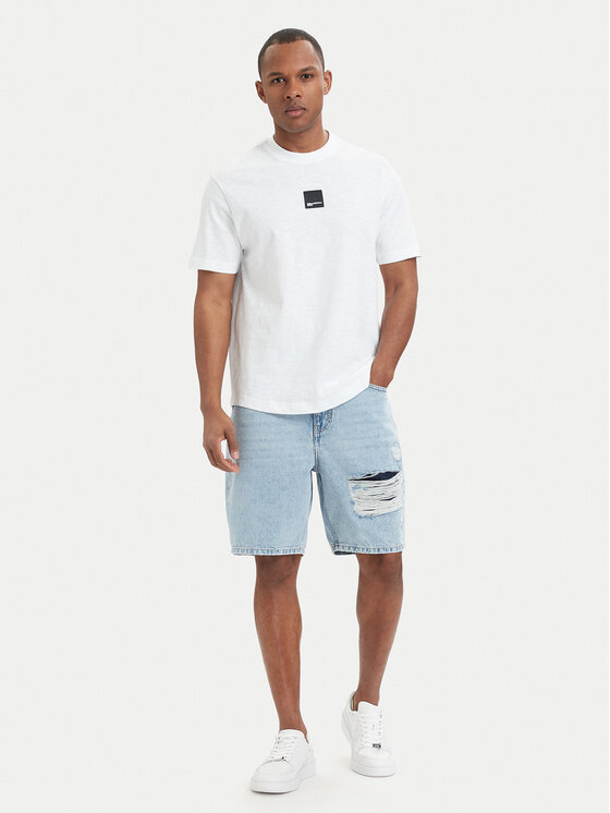 Karl Lagerfeld Jeans Karl Lagerfeld Jeans Marškinėliai B2M17048 Balta Regular Fit