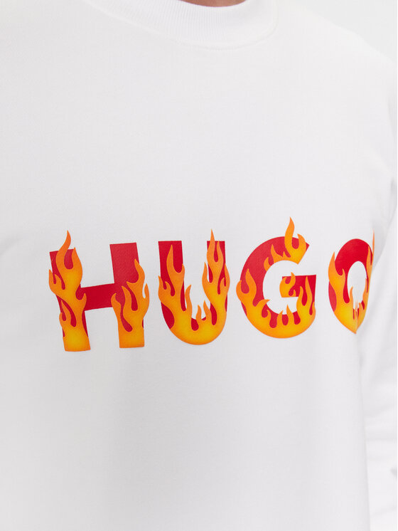 HUGO Hugo Felpa Ditmo 50504813 Bianco Regular Fit