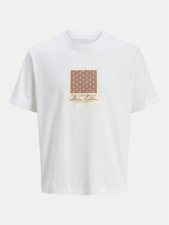 Jack&Jones Jack&Jones Majica Islington 12273019 Bela Loose Fit