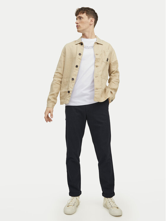 Jack & Jones Jack & Jones Tričko Archie 12217167 Biela Regular Fit