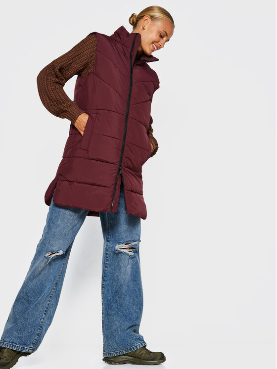 Noisy May Noisy May Gilet Dalcon 27017058 Bordeaux Regular Fit