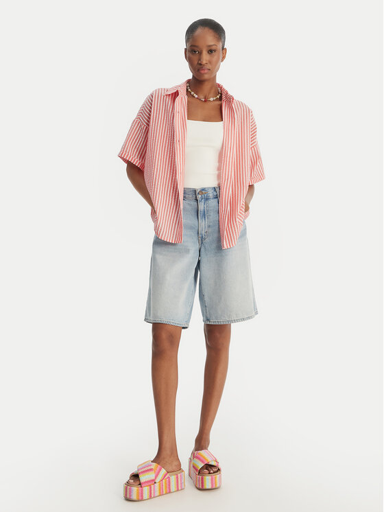 Roxy Roxy Koszula Beachy Nostalgia ERJWT03738 Różowy Relaxed Fit