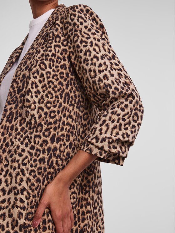 Pieces Pieces Marynarka 17126850 Brązowy Regular Fit