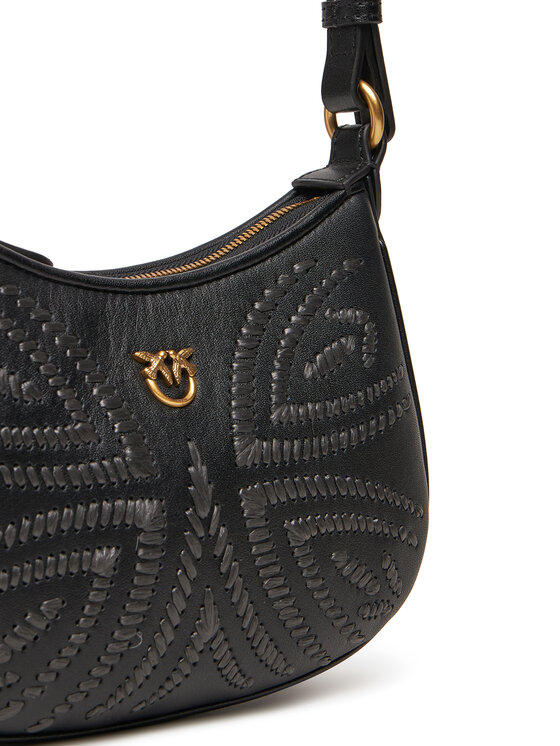 PINKO PINKO Kabelka Half Moon Baby PE 25 PLTT 103538 A2C3 Čierna