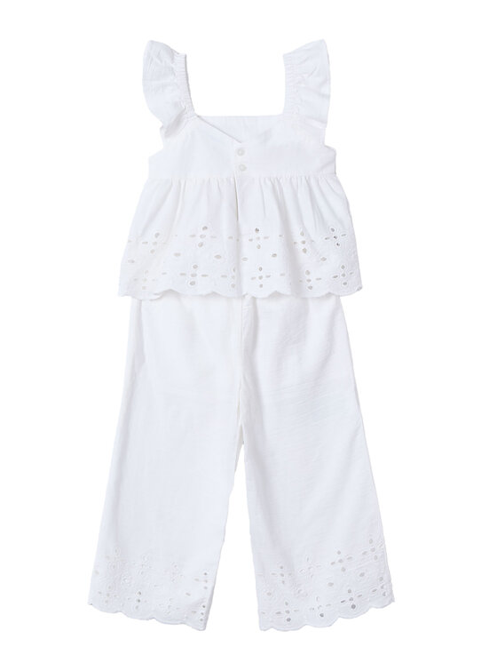 Mayoral Mayoral Set Top und Hose 3561 Weiß Regular Fit