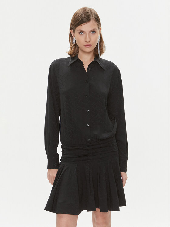 PINKO Pinko Haljina za svaki dan Arzach 102306 A193 Crna Flare Fit