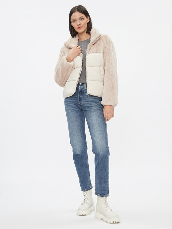 ONLY ONLY Geacă de iarnă 15292945 Bej Regular Fit