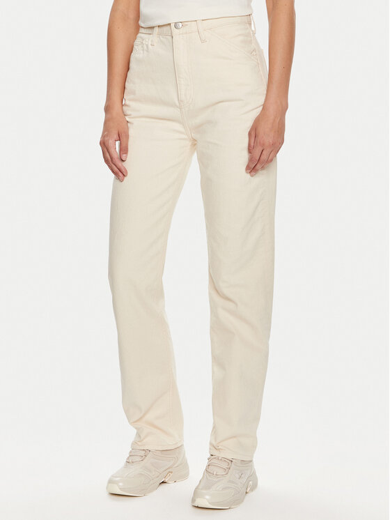 Calvin Klein Jeans Calvin Klein Jeans Blugi Hammerloop J20J223656 Écru Straight Fit
