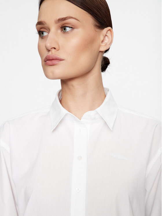 Pepe Jeans Pepe Jeans Marškiniai Liza PL304704 Balta Regular Fit