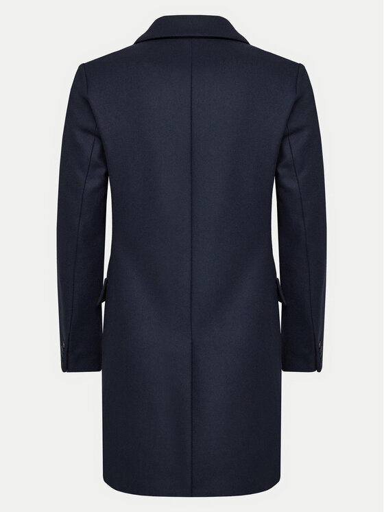 HUGO Hugo Cappotto di lana Migor 2441 50528793 Blu scuro Slim Fit