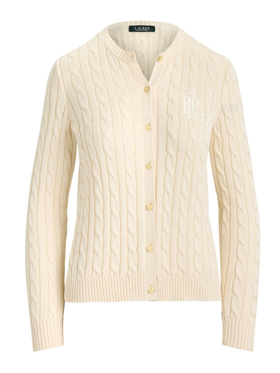 LAUREN RALPH LAUREN LAUREN RALPH LAUREN Kardiganas 200P14040001 Kreminė Regular Fit