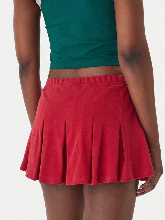 adidas adidas Πλισέ φούστα Seasonal Essentials Colorpop KD3372 Κόκκινο Loose Fit