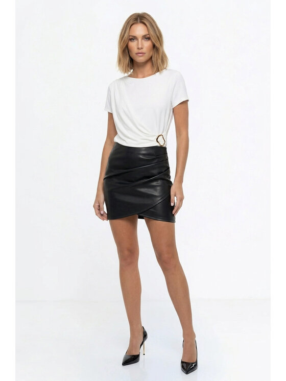 FIGL FIGL Bluzka M1332 Biały Straight Fit