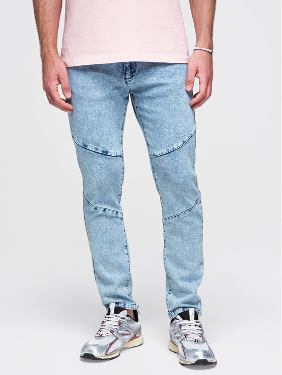 Ombre Ombre Jeansy P1527 Niebieski Authentic Slim Fit