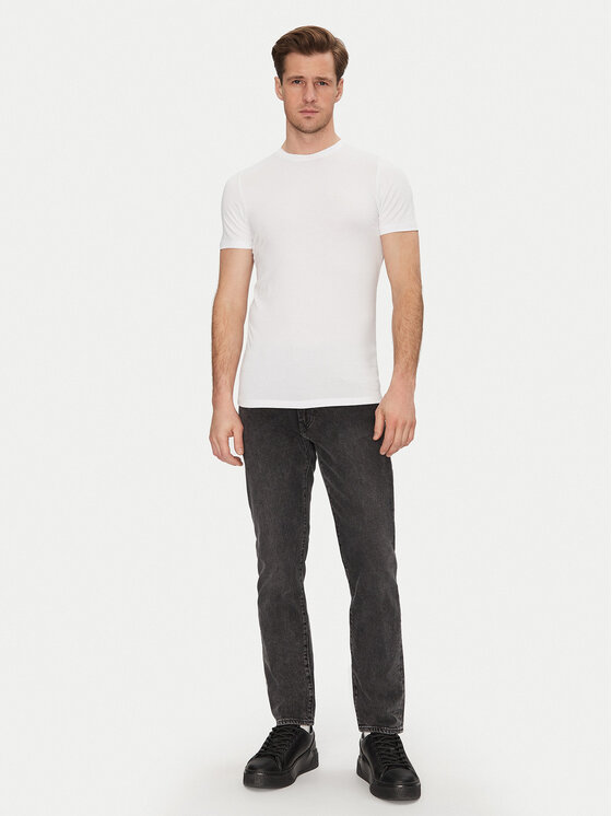 Resteröds Resteröds Set de tricouri﻿ 27040 2 Alb Slim Fit