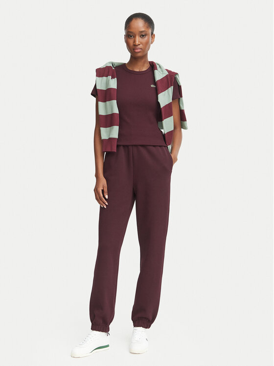 Lacoste Lacoste Marškinėliai TF5538 Vyšninė Slim Fit