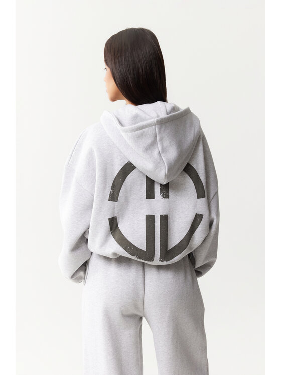 Magda Matyja Magda Matyja Bluza ICON ZIP Szary Loose Fit
