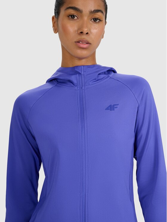 4F 4F Felpa tecnica 4FWAW25TFSWF585-36S Blu Regular Fit