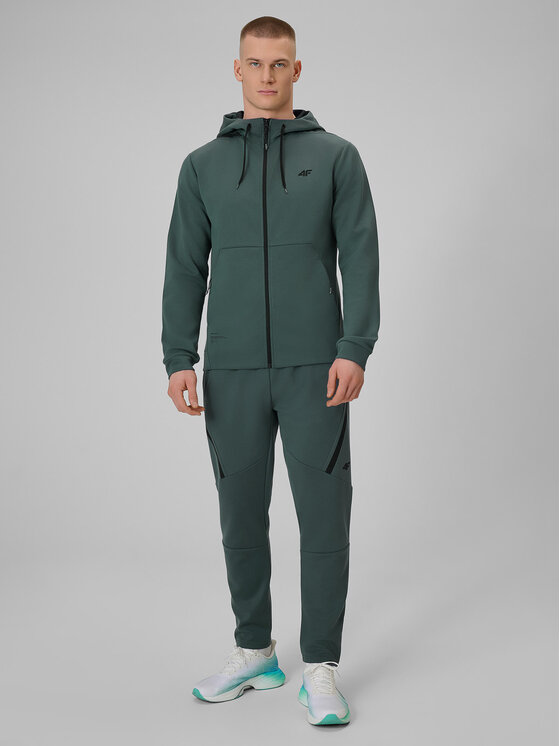 4F 4F Bluza techniczna VICTORY PACK Szary ciemny Regular Fit