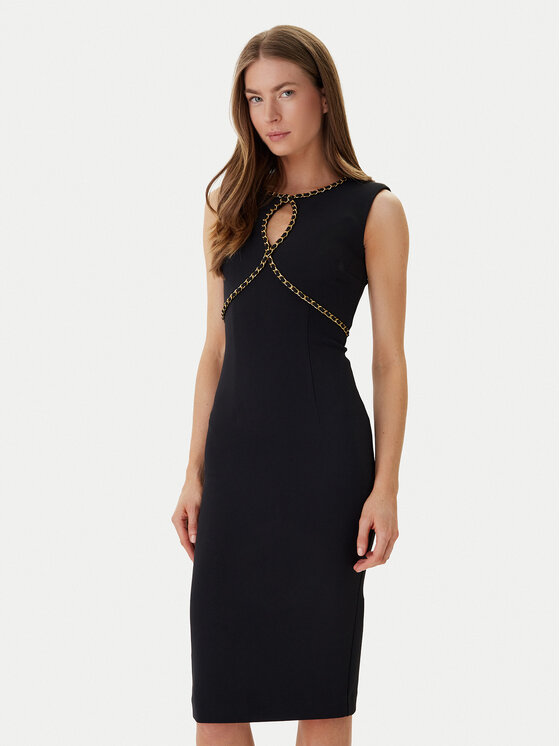 Marciano Guess Marciano Guess Koktejlové šaty 6RGK18 9373Z Černá Regular Fit