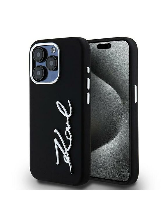 KARL LAGERFELD KARL LAGERFELD Etui na telefon iPhone 15 Pro Max Czarny