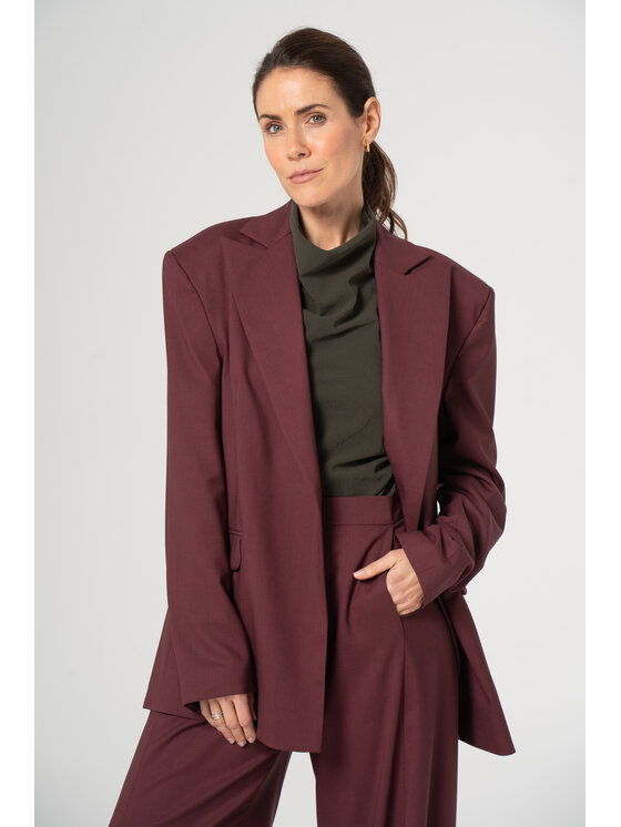 Salme Salme Marynarka Ernesta Czerwony Regular Fit