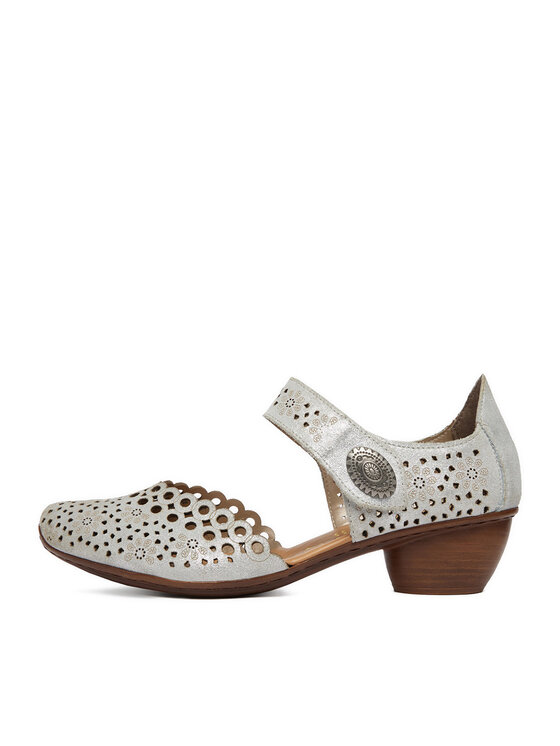 Rieker Rieker Pantofi 43753-90 Argintiu