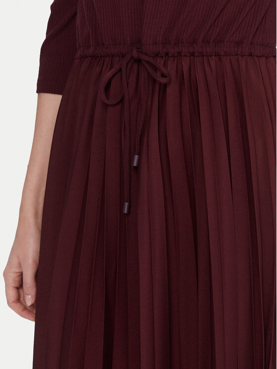 Tommy Hilfiger Tommy Hilfiger Ikdienas kleita WW0WW46138 Bordo Slim Fit