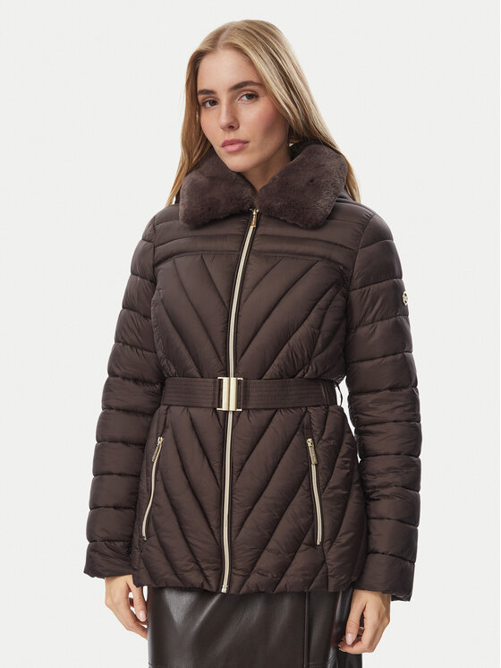 MICHAEL Michael Kors MICHAEL Michael Kors Giubbotto invernale 77A6945M42 Marrone scuro Slim Fit