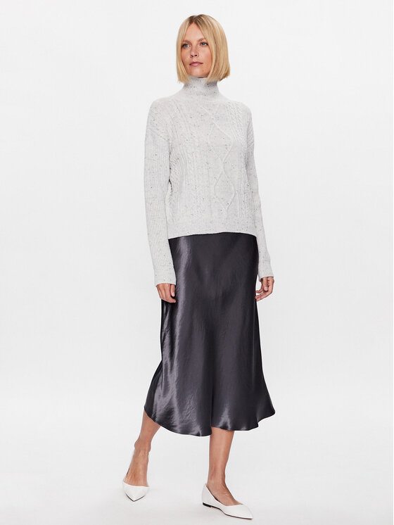 Max Mara Leisure Max Mara Leisure Rollkragenpullover Favore 23336614 Grau Regular Fit