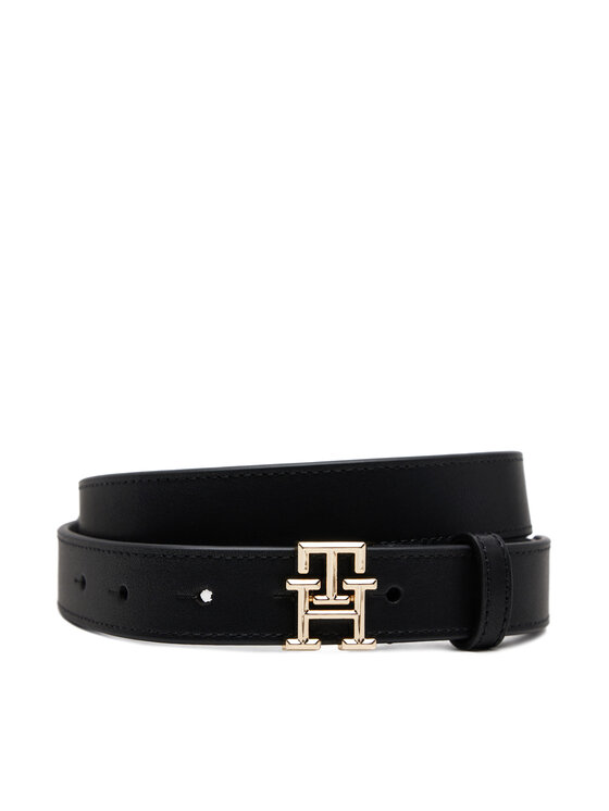 Curea de Damă Tommy Hilfiger Th Logo 2.5 AW0AW17248 Negru