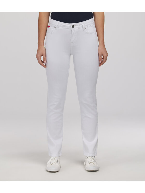 Lee Cooper Lee Cooper Jeansy JEANS D KIM 2424 WHITE Biały Regular Fit