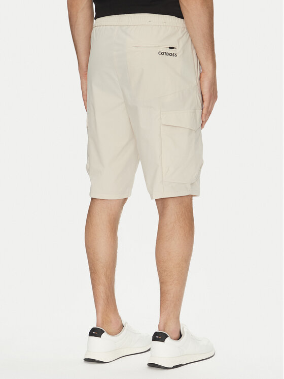 BOSS BOSS Szorty sportowe S_Urbanex-Cargo 50534318 Kremowy Tapered Fit