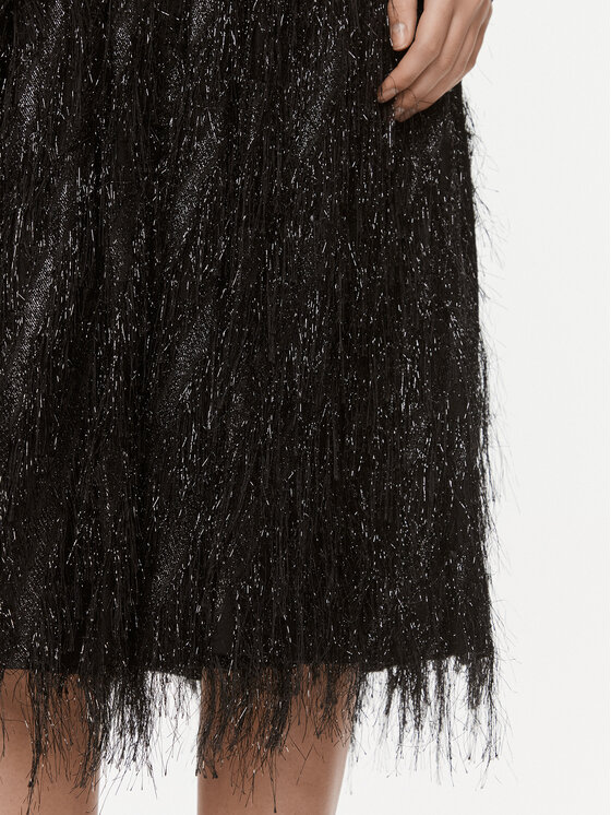 Custommade Custommade Fustă midi Roksana 999795901 Negru Relaxed Fit