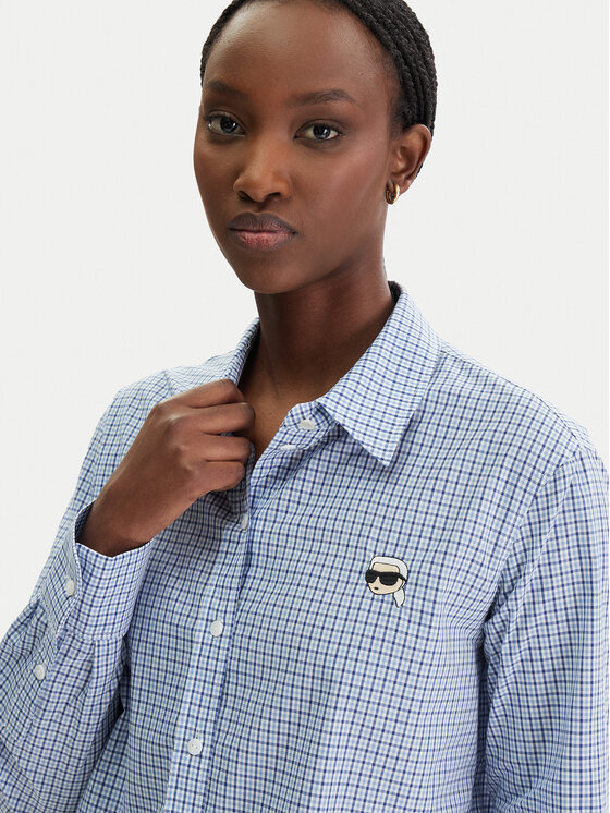 KARL LAGERFELD KARL LAGERFELD Camicia B1W11020 Celeste Regular Fit