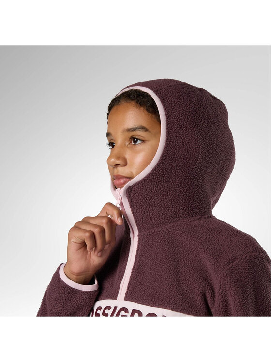 Rossignol Rossignol Polar Jr Alltrack Anorak Fleece Fioletowy Regular Fit