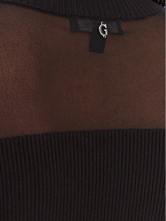 Guess Guess Πουλόβερ W6RR70 Z2YK2 Μαύρο Regular Fit