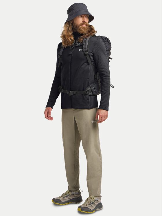 Jack Wolfskin Jack Wolfskin Fliis Kolbenberg Fz A63964 Must Regular Fit