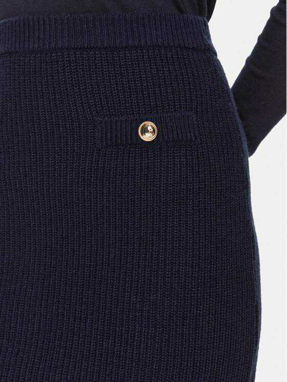 Guess Guess Mini suknja W4BD64 Z2WX0 Tamnoplava Slim Fit