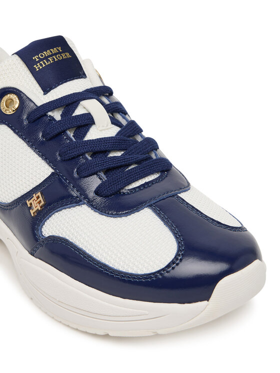 Tommy Hilfiger Tommy Hilfiger Sneakersy Modern Runner Shiny Leather FW0FW09413 Tmavomodrá