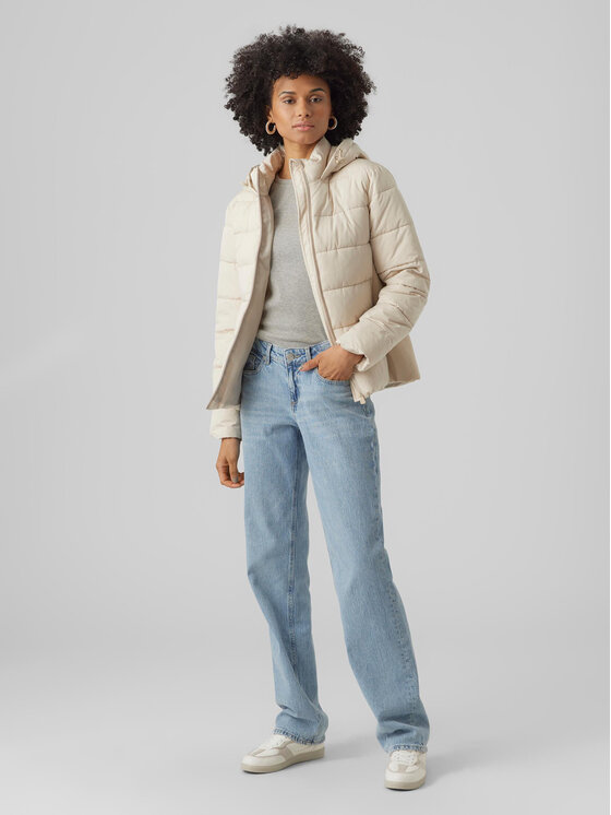 Vero Moda Vero Moda Kurtka zimowa 10289837 Écru Regular Fit